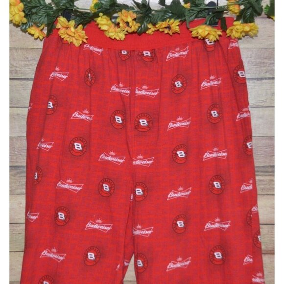 Winners Circle Men's L Red Dale Earnhardt Jr. #8 Pajama Pants Pockets Pull On - Picture 2 of 9